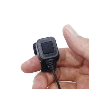 Abbree extensível ajustável acústica garganta microfone ptt fone de ouvido para baofeng UV-5R BF-888S UV-21 pro quansheng uv k5 k6 10 principais vendas fonia capacete baofeng - №1