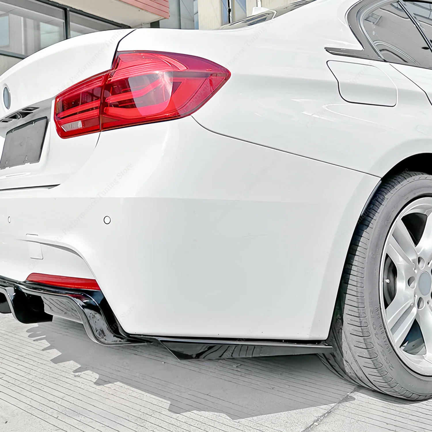 F1 Style Rear Bumper Diffuser Side Splitter Trim for BMW F30 320i 325i 330i 330d 340i M Sport 2012-2019 Bodykits Tuning