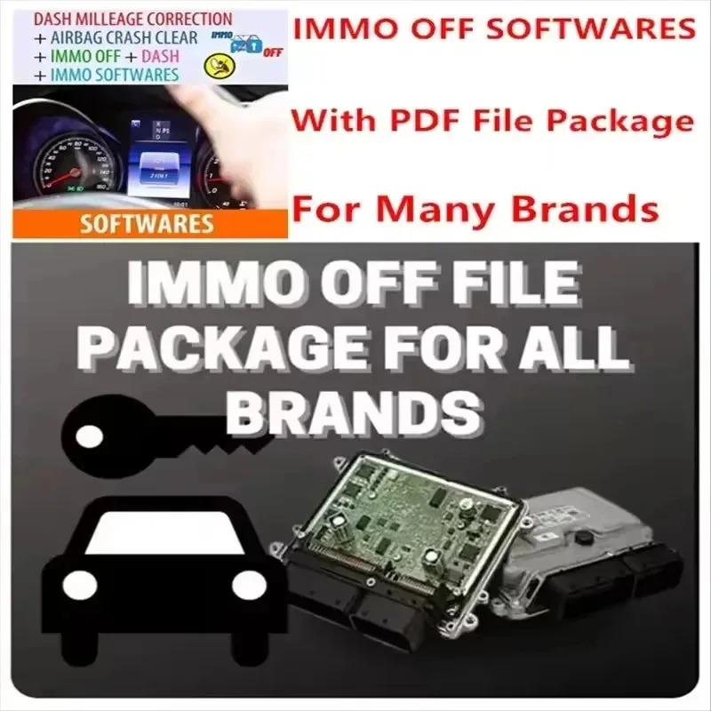 

IMMO OFF FILE PACKAGE Immo Airbag DASH MILLEAGE CORRECTION + AIRBAG CRASH CLEAR + IMMO OFF + DASH + IMMO SOFTWARES / TOTAL 32 GB