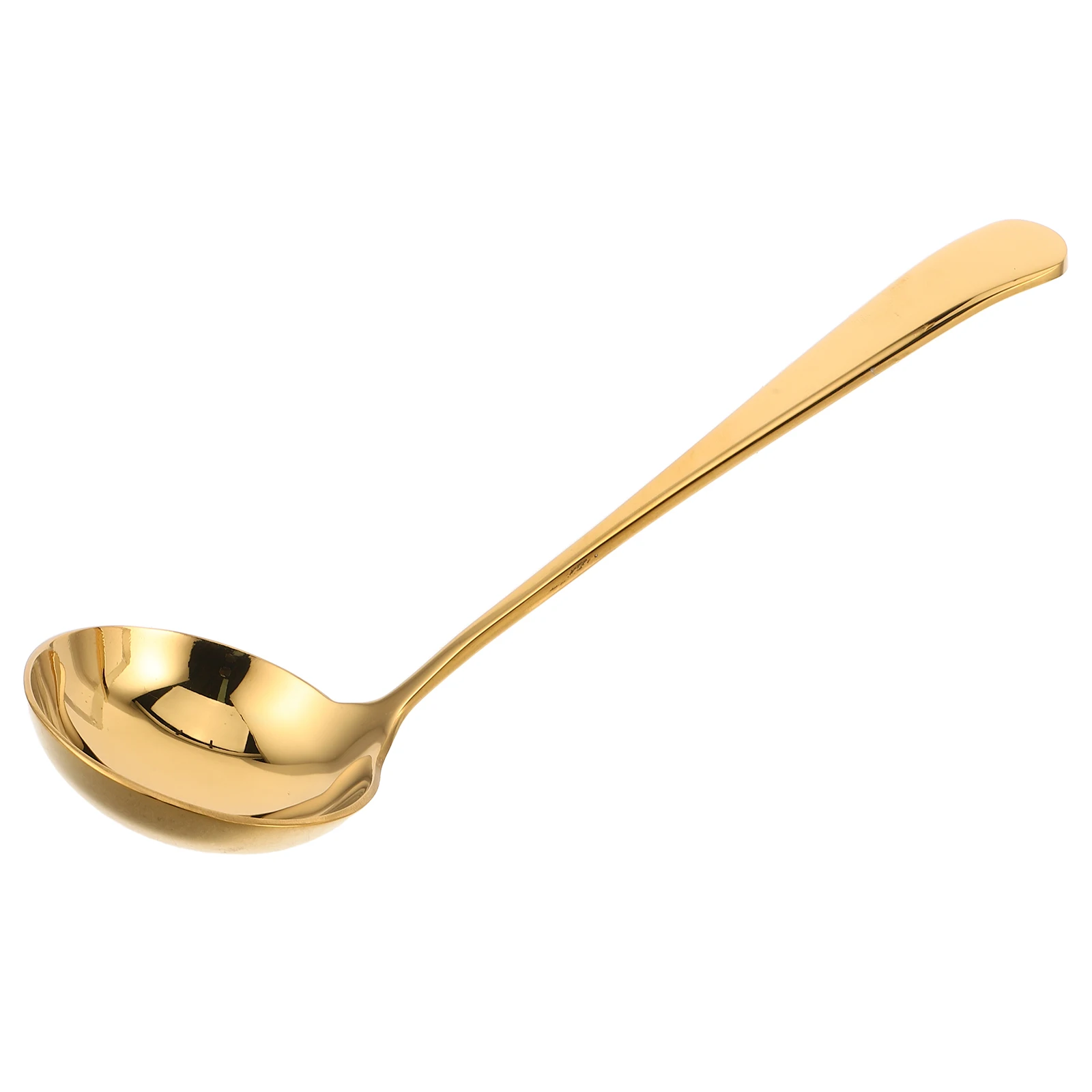 

Stainless Steel Ladle Soup Kitchen Tool Heat Resistant Handle Seamless Cooking Asian Spoon Gravy Ramen Sauce