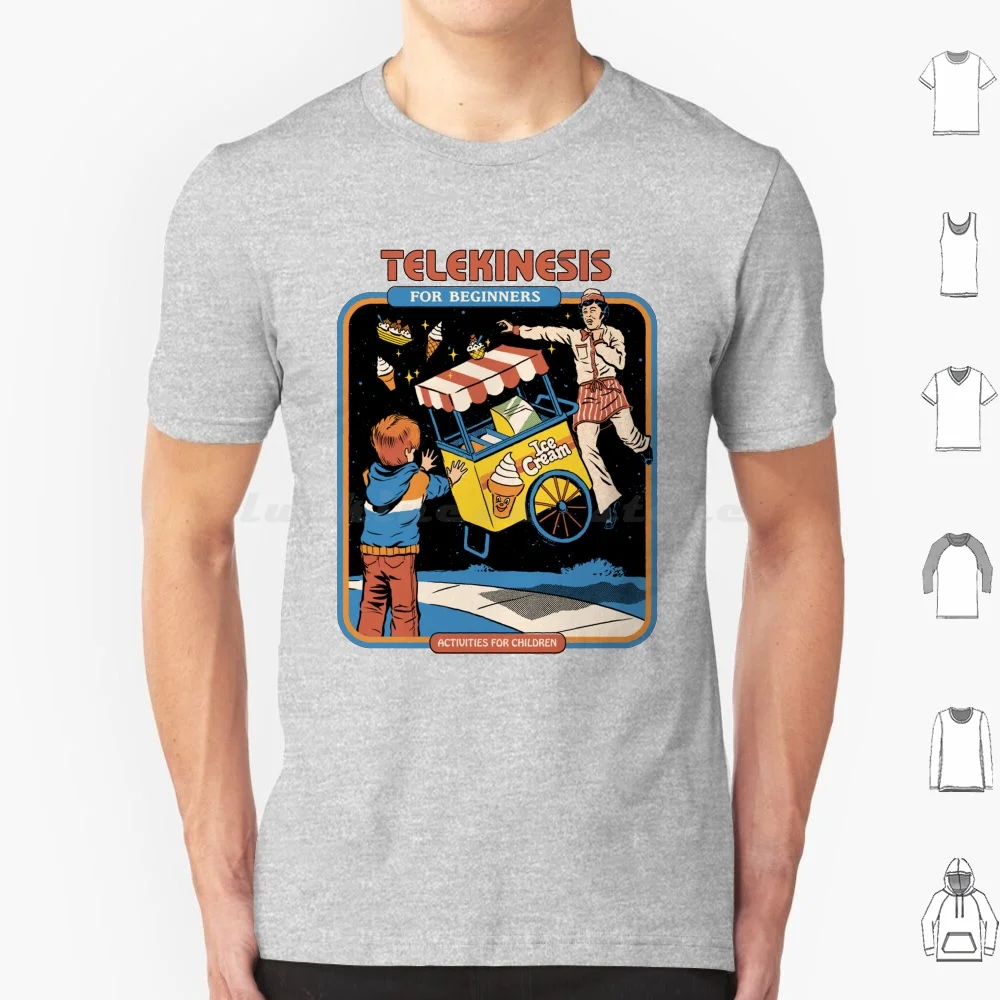 Telekinesis For Beginners T Shirt 6xl Cotton Cool Tee 80s 70s Nostalgia Vintage Telekinesis Powers Supernatural Funny Steven