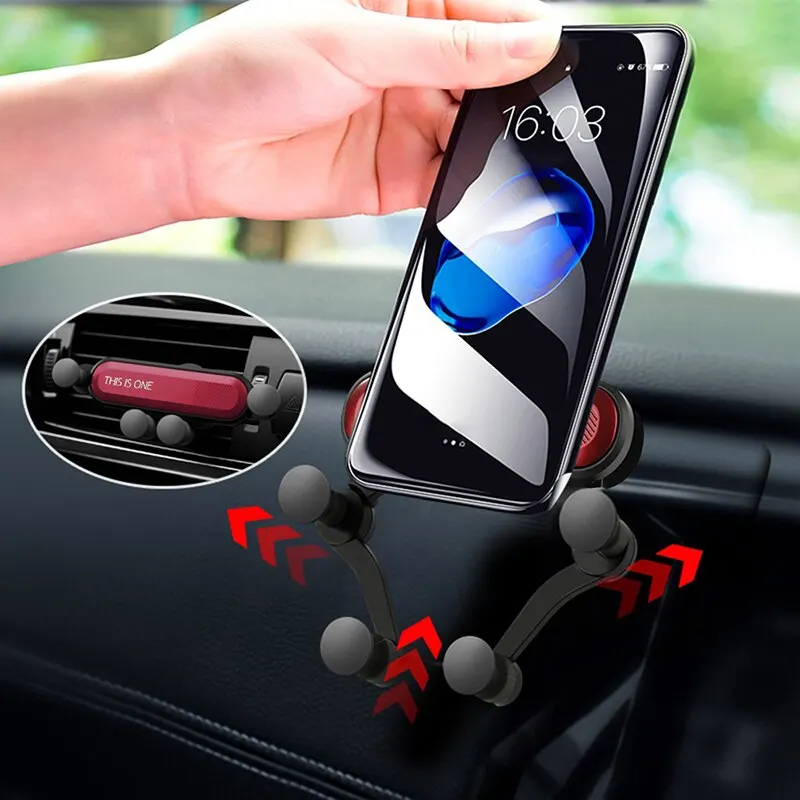 Versatile phone holder black-red/SYTE165-1