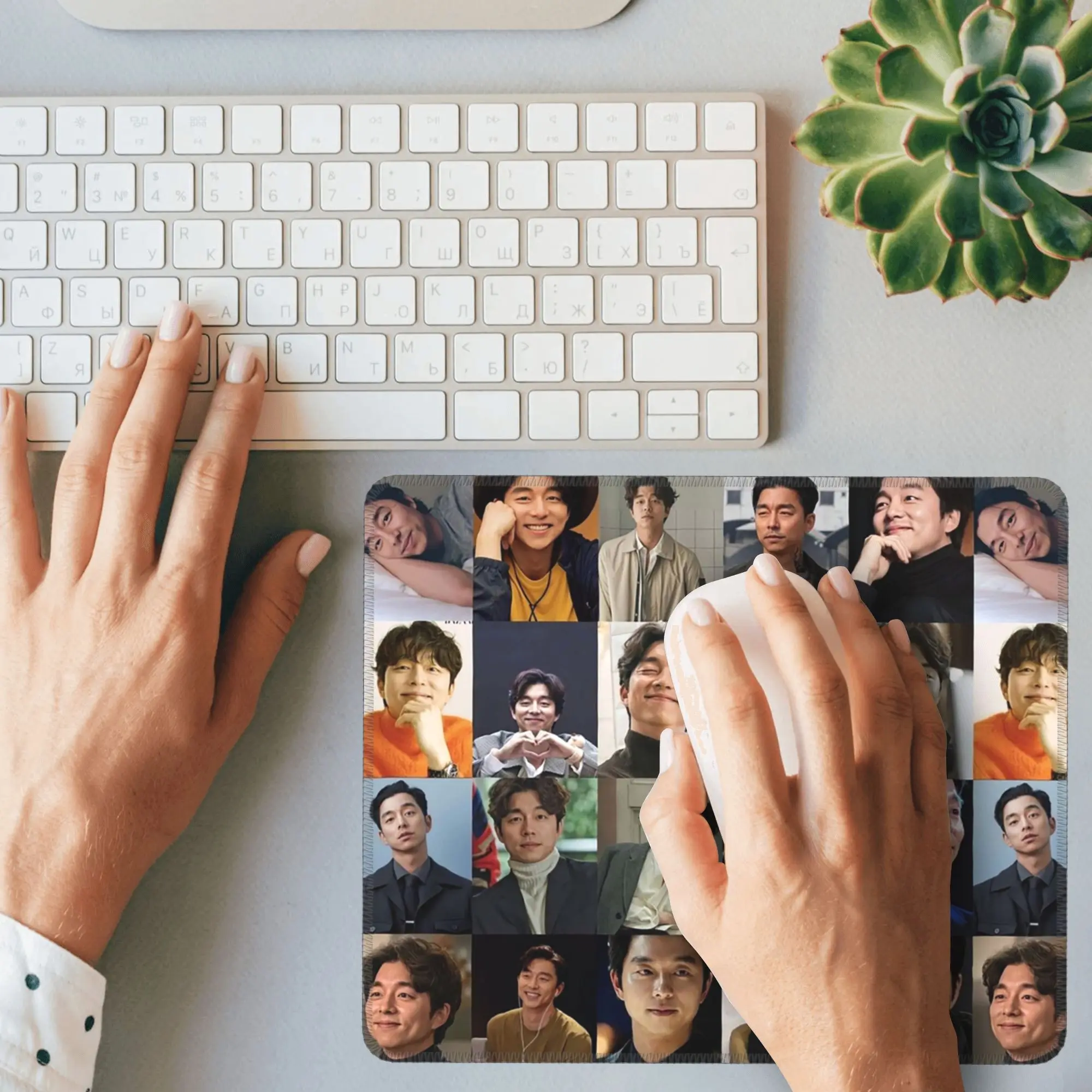 Gong Yoo 1 لوحة الماوس لوحة المفاتيح الكمبيوتر الماوس حصيرة ألعاب الكمبيوتر المحمول حصيرة مكتب الملحقات الجدول الحصير