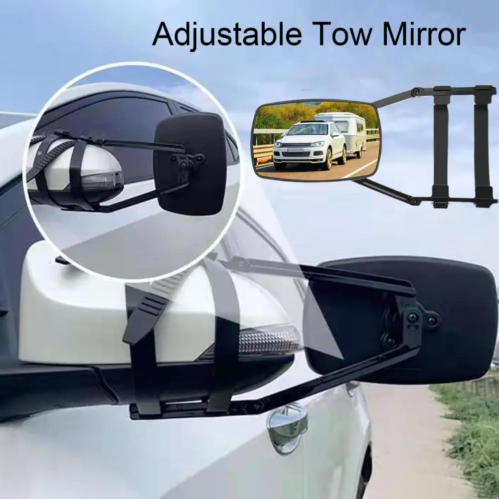 

Adjustable Tow Mirror Suv Tow Mirror Adjustable Clip-on Towing Mirrors for Suv Trailer Truck Universal Extension Mirror for Easy