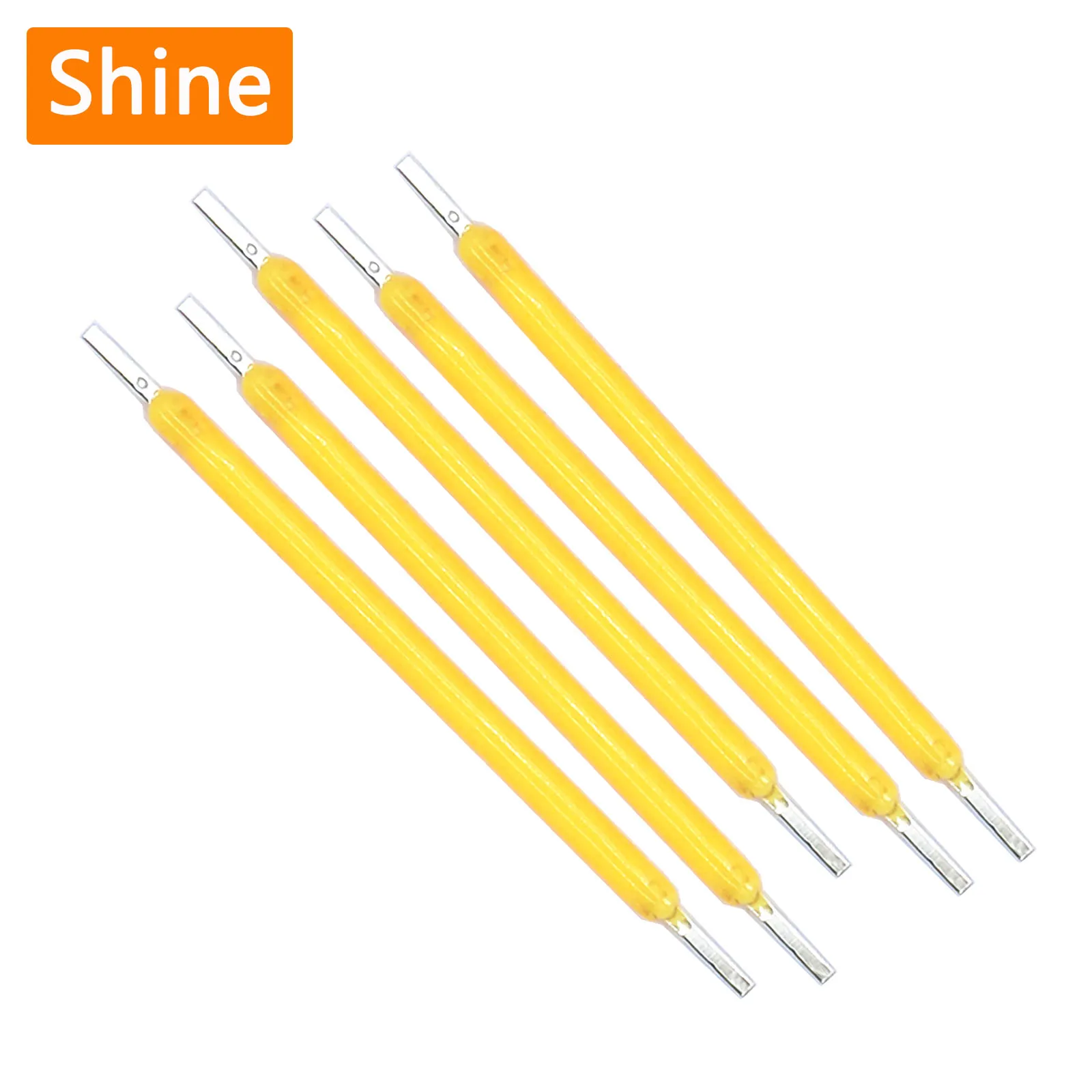 10pcs DC3V 12V 57V 38mm Edison Bulb LED Filament LED COB Chip LED Bead Lamp Part Incandescent Light Accessories Diodes Light DIY