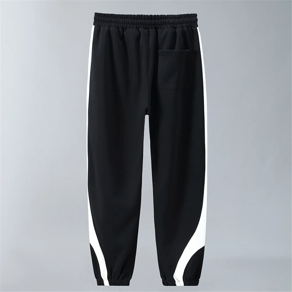 Plus Size 11XL 10XL Pants Men Baggy Sweatpants Fashion Streetwear Striped Print Jogger Men Trousers Big Size 11XL Bottoms