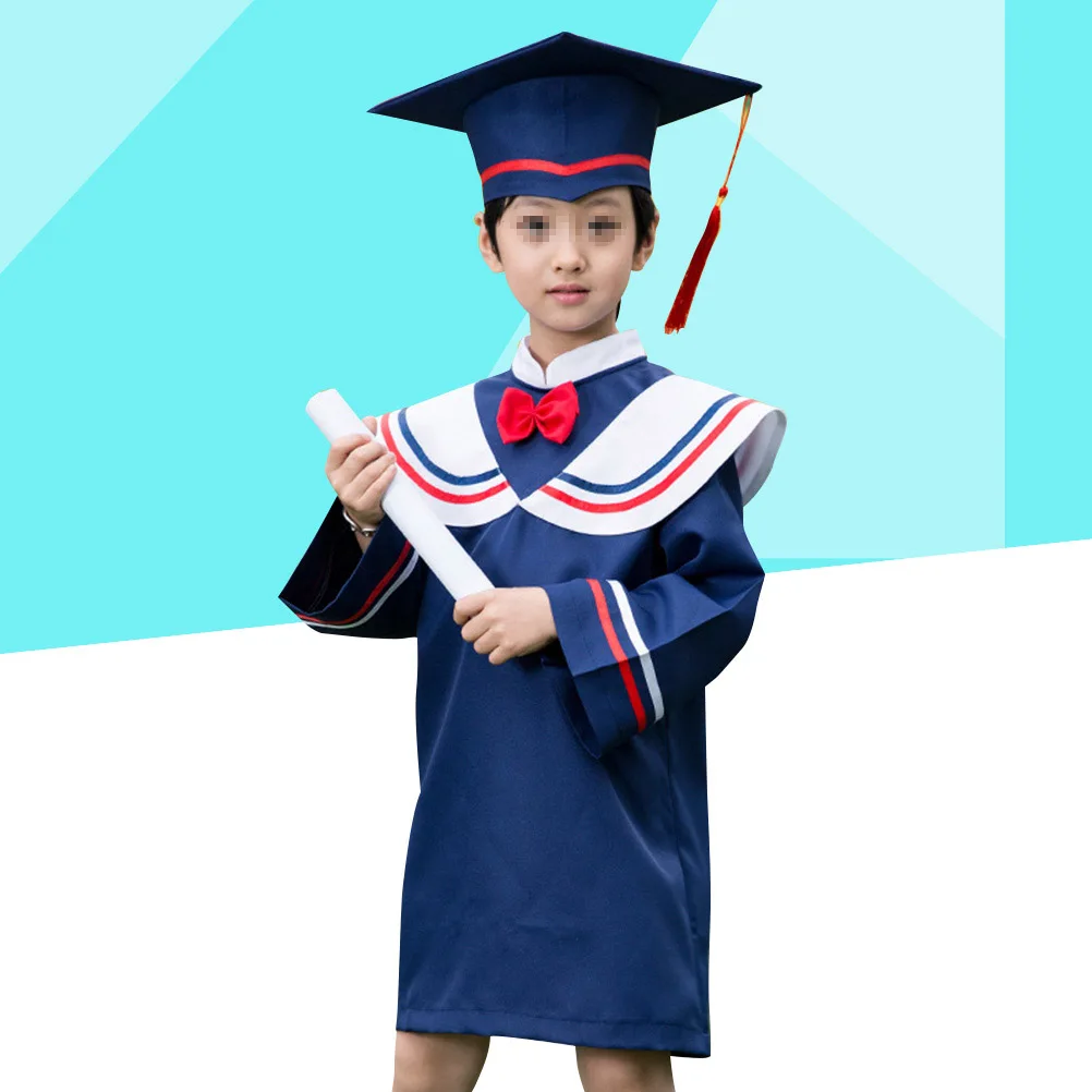 

Детский выпускной комплект кепок, удобный моющийся детский костюм PhD, школьная форма, реквизит для ролевых игр, аксессуары