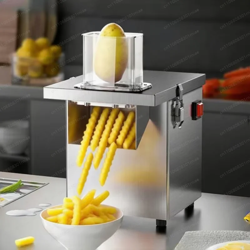 Restaurant Multifunctional Stainless Steel Vegetable Cutter Electric Wolf Fries Slicing and Cutting Strips