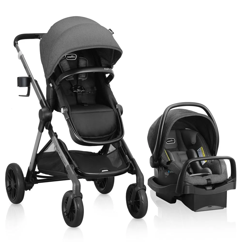 Pivot Xpand Modular Travel System with LiteMax Infant Car Seat with Anti-Rebound Bar