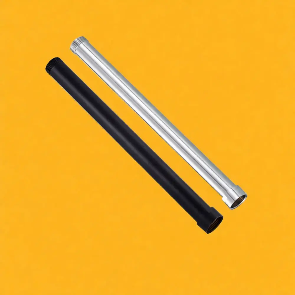 Shower Extension Bar Adjustable Height Riser Pipe Bathroom Shower Head Accessory Universal Durable Wall Mount Part