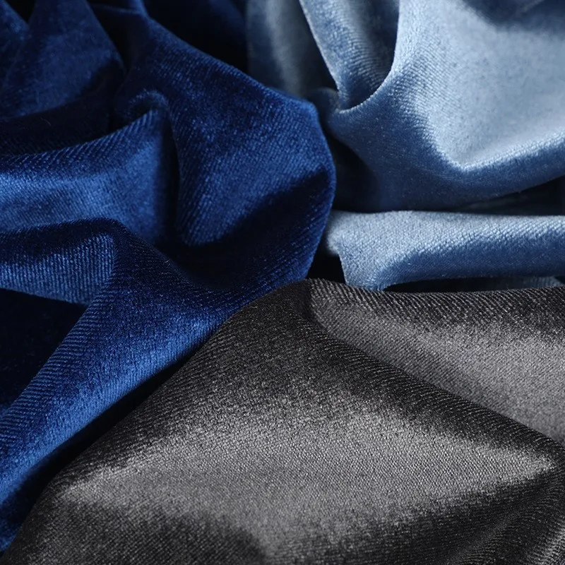 

260G бархатная ткань полиэстер-амения шелковое женское платье домашний текстиль