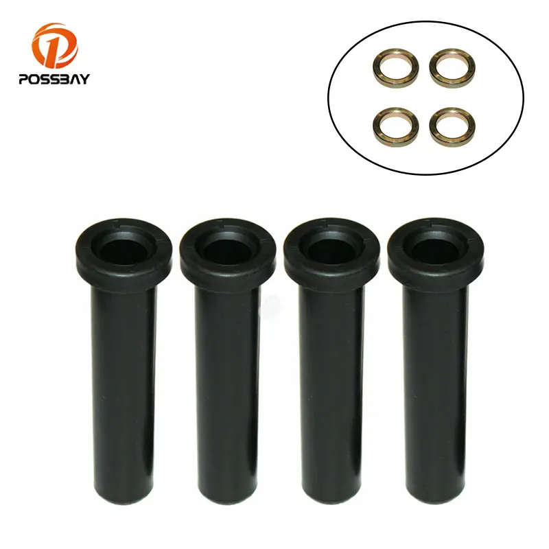 4 Bujes Largos De Brazo Delantero A Con Espaciador De Repuesto Negro - Foto 8