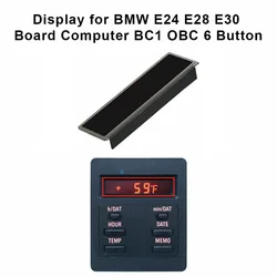 1PCS Car LCD Repair Display With 1PCS Conductive Strip For BMW E24 E28 E30 With The 6 Button/BC1 On Board Computer Unit 87-91