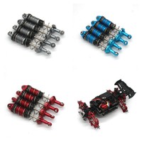 For MJX Hyper Go16207 16208 16209 16210 H16BM H16 H16PL 1/16 RC car Metal Upgrade Parts Front and Rear Shock Absorbers