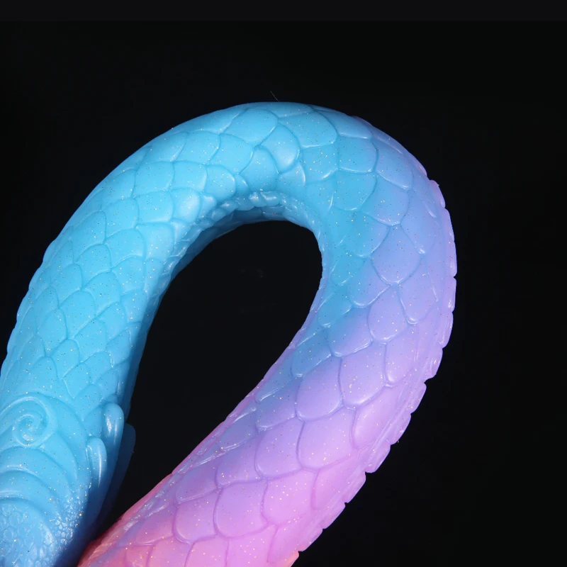 New Monster Liquid Silicone Dildo Super Long Glowing Tentacles Penis Soft Anal Plug Masturbate Butt plug Men Women Anal Sex Toys