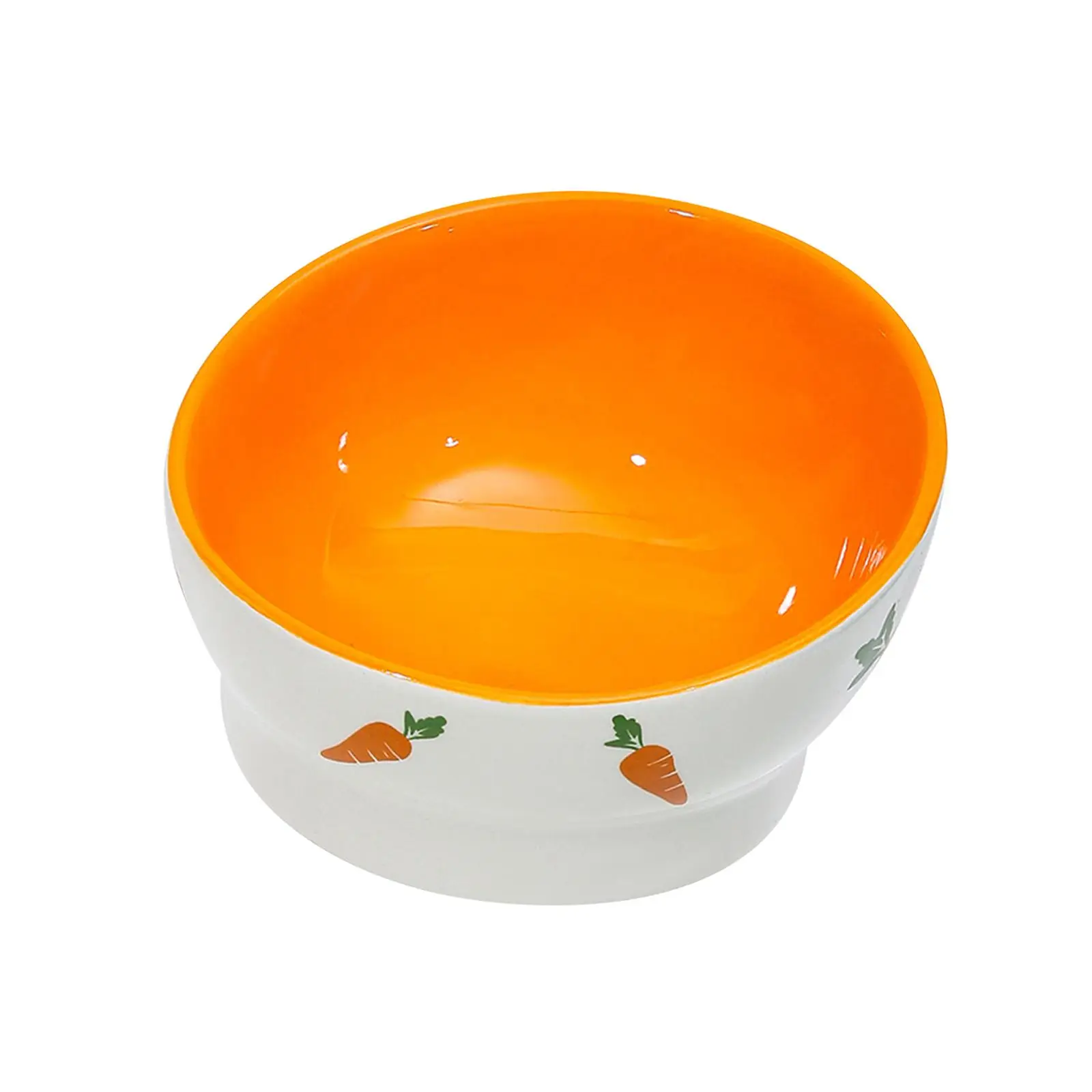 Ceramic Pet Bowl Anti Slip Rabbit Feeder Bowl Small Animal Dish Water Food for Cage and Home Use