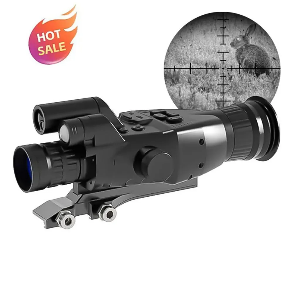 NVPR900 Night Vision Monocular Scopes with Three Color Modes and IP67 Waterproof 400m Retractable Fill Light for Dark