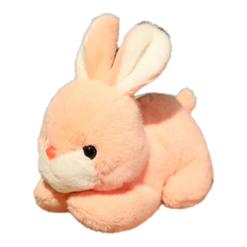

Kawaii Simulated Rabbit Doll Soft Fur Appease Toy Stuffed Plush Toy Cute Bunny Sleeping Mate Children Plush Doll Birthyday Gift
