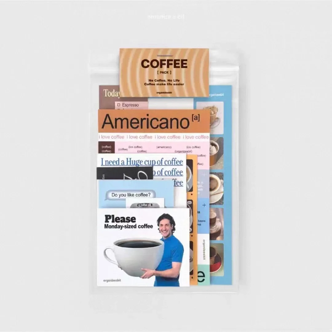 الكورية OAB بطاقة ملصق حزمة الشمال نمط الوردي الرجعية سكرابوكينغ الزخرفية INS المواد فسيفساء ورقة لوازم الحرف اليدوية