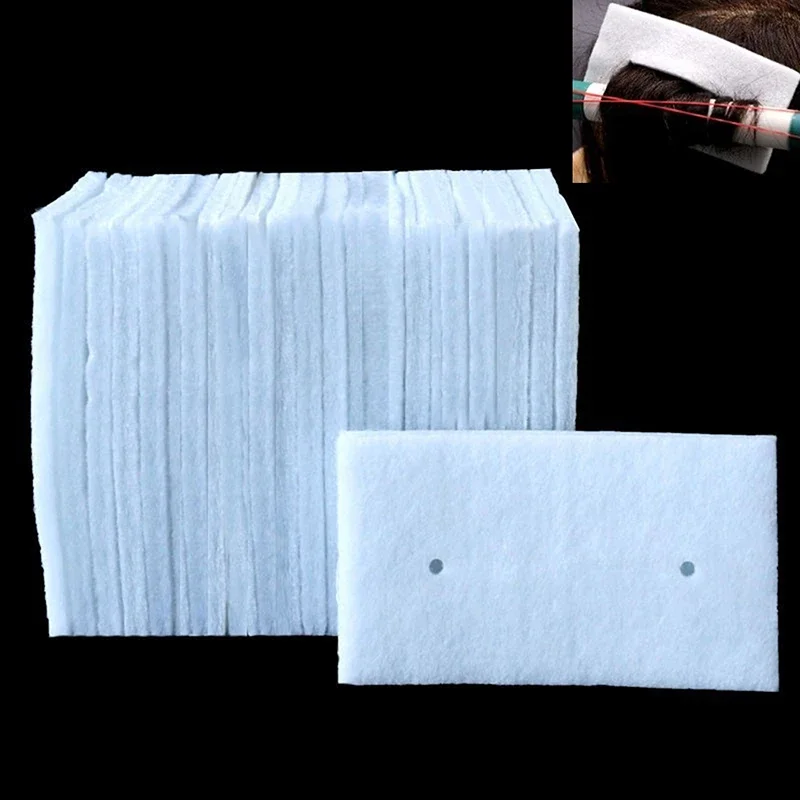 14/25pcs Salon Hair Perming /Thermal Insulation Cotton Pad Patch Curl Wave Crimp High Temperature Accessory Barber Shop