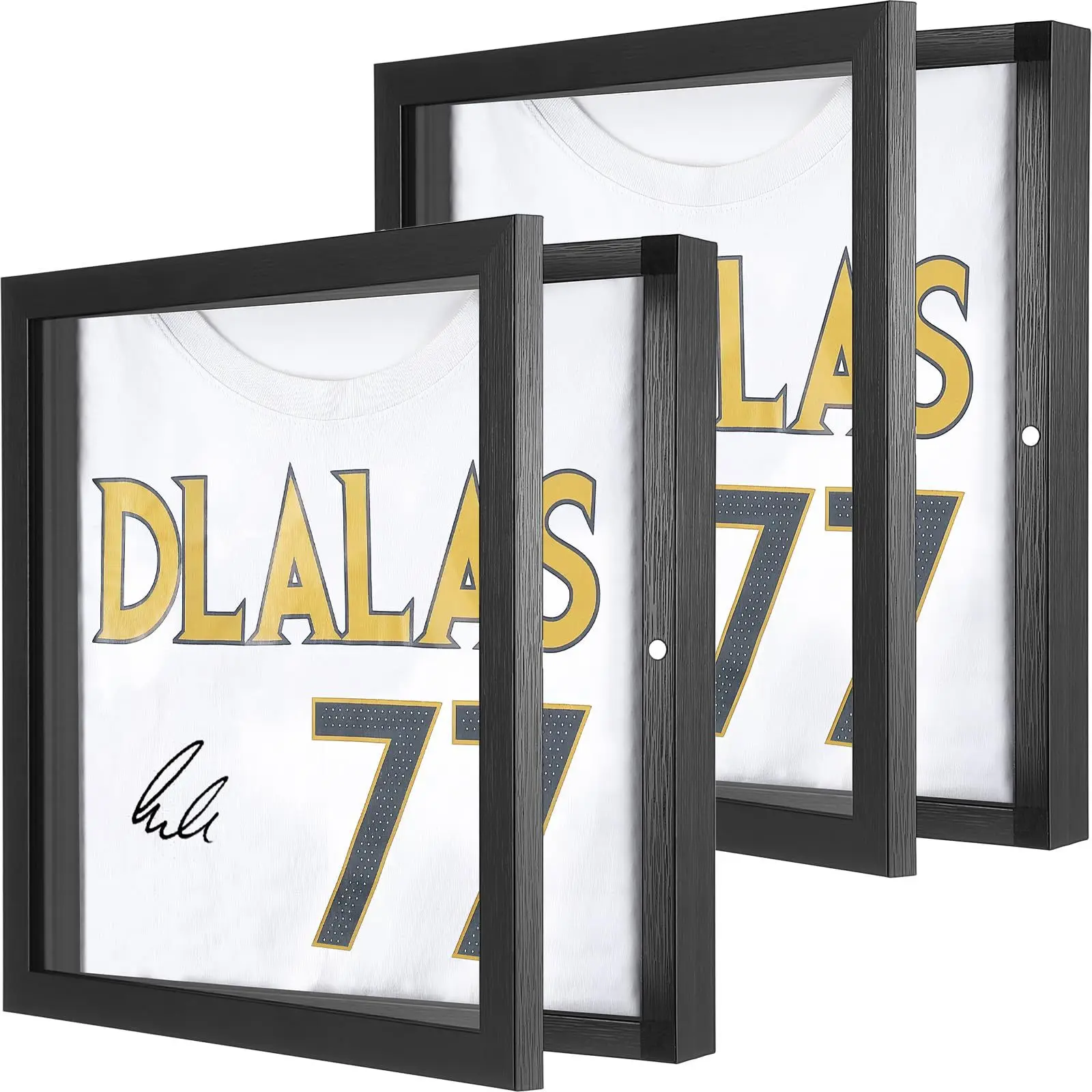 Fußballtrikot-Display Sportbekleidung Fußball Baseball Basketball Trikot-Ausstellung Rechteckiger Holzrahmen