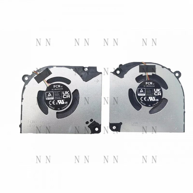 QGG  Original for ACER N23J8 Shadow SH15-51-7G41 CPU+GPU COOLING FAN R+L