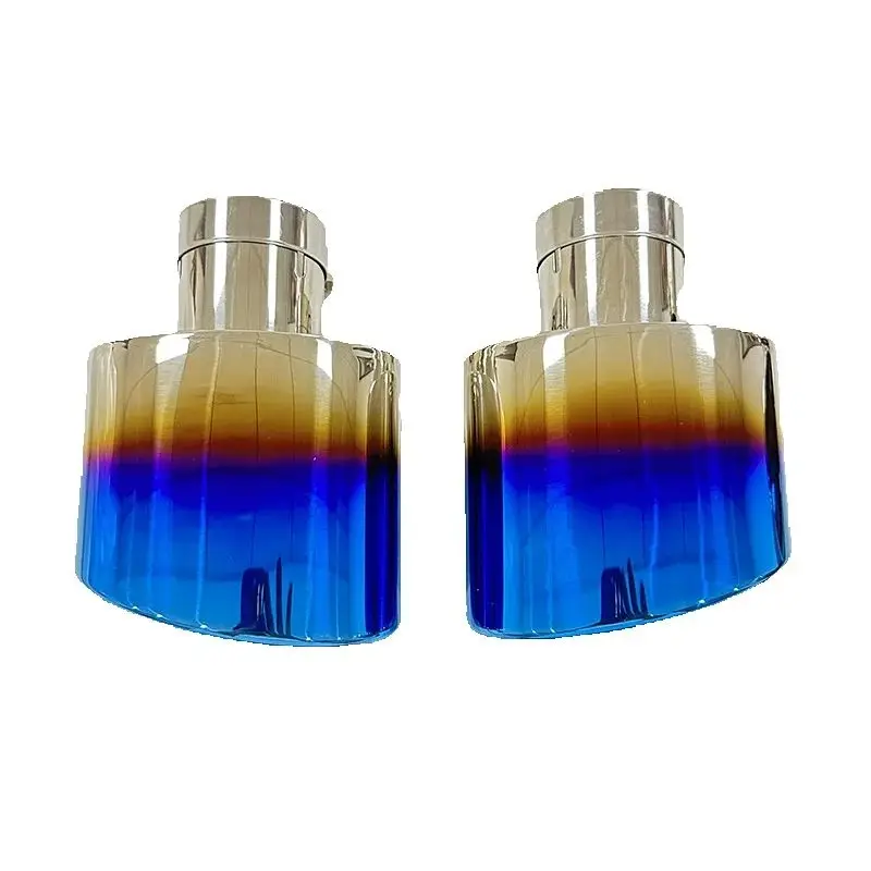 

Auto Parts Large diameter exhaust pipe, tail throat width 140mm, thickness 95mm, tail throat baked blue for Audi A-series B8 B9