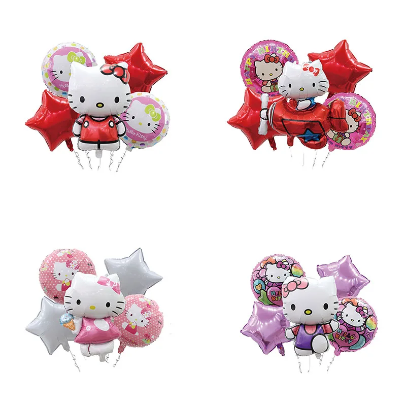 

Cartoon Anime HelloKitty Balloon Package Children's Birthday Party Scene Decoration Children's Toys