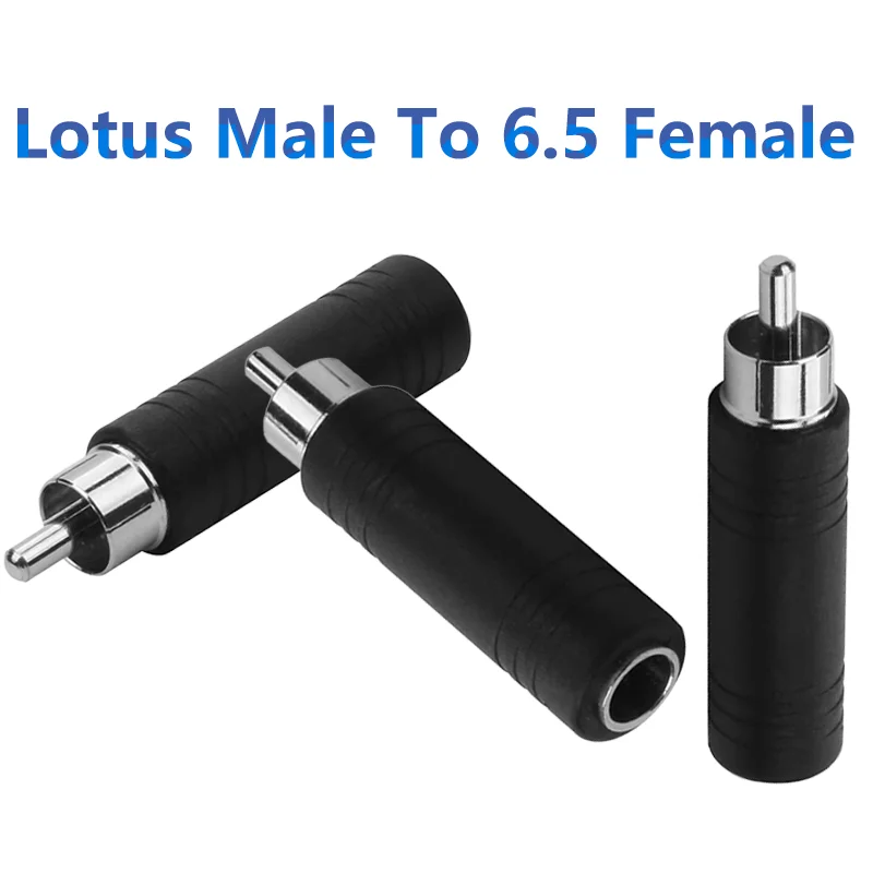 

5PCS 6.5 to 3.5 Earphone Adapter 3.5mm Male to 6.5mm Female Jack Plug Socket Stereo Audio Cable Converter Speaker Terminal