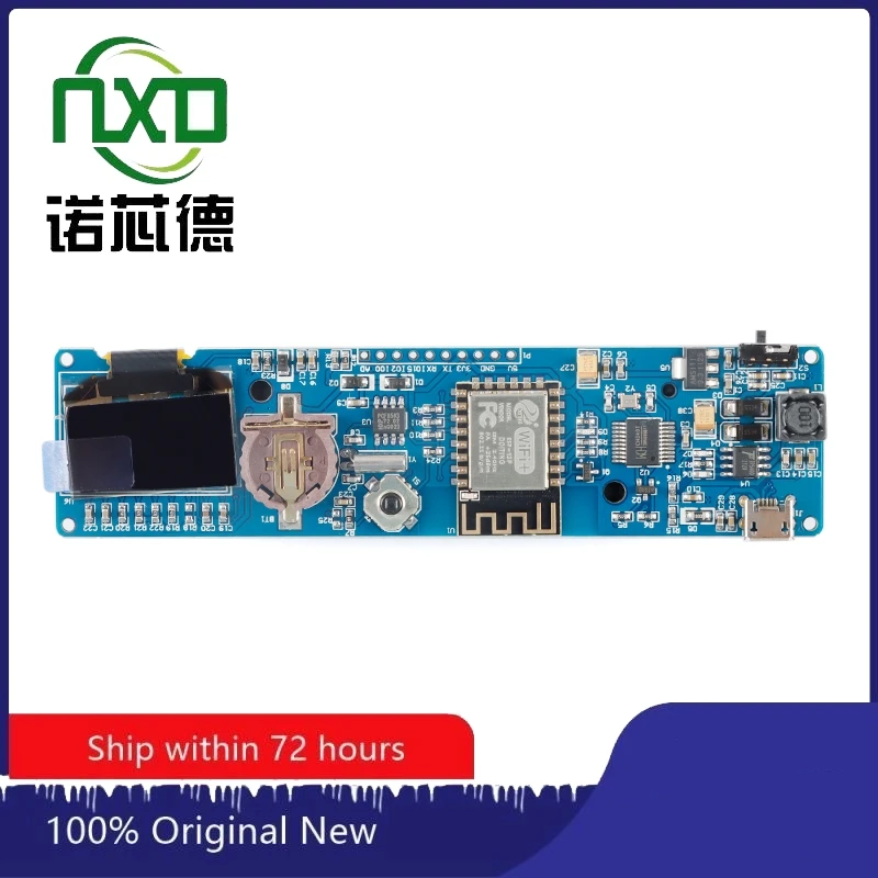 ESP8266 weather clock module 8266 clock development board can be powered by 18650 batteries Brand new original