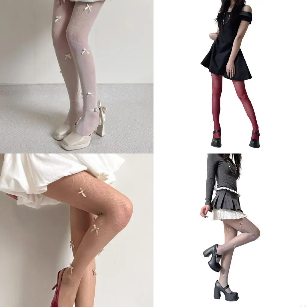 

72XE Women Lace Patterned Tights Stockings Pantyhose Patterned Net Stockings Pantyhose for Raves Party Club Costumes