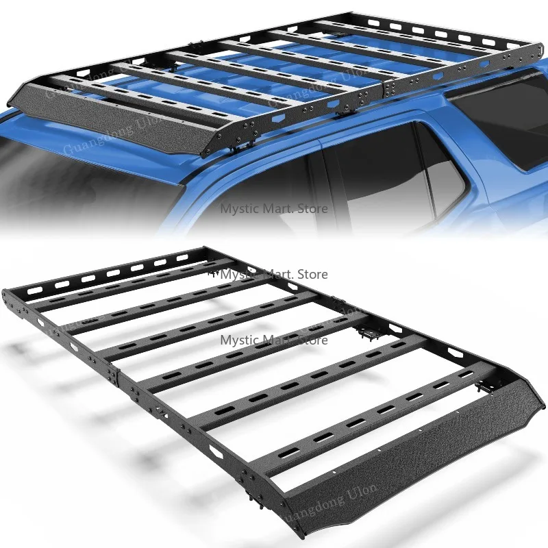 

Roof Rack for 4Runner 5 Gen 2010-2024 Double Cab Crew Cab with 4 Doors Only Cargo Carriers Luggage Storage Holder Carbon Steel