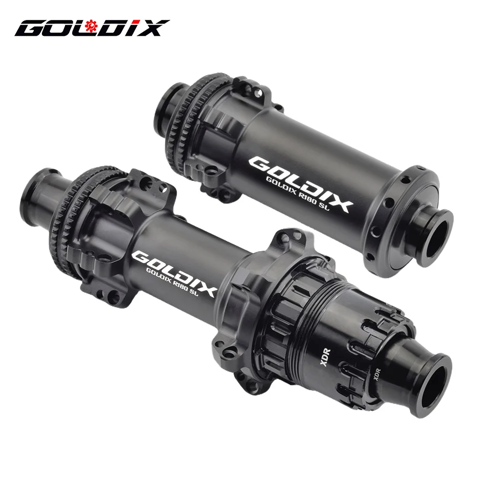 GOLDIX R180SL 초경량 로드 바이크 허브, 래칫 센터 잠금 브레이크, 스트레이트 풀 스포크, 로드 및 자갈 자전거용, 24 홀, 240g, 36T 썸네일 2