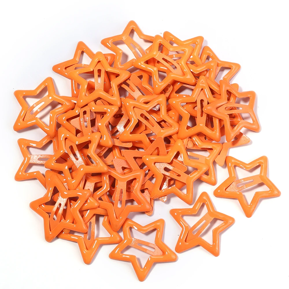 50 teile/los Metall Bunte Stern Haar Clips Dopamin BB Haar Clips Für Gebrochenes Haar Clip Pony Haar Clip Mädchen Y2K Stil haar Clips