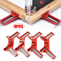 4PCS 90 Degree Angle Clamps Carpentry Frame DIY Glass Clamps Angle Clamps Hand Tools Degree Toggle Clamps for Woodworking Tools