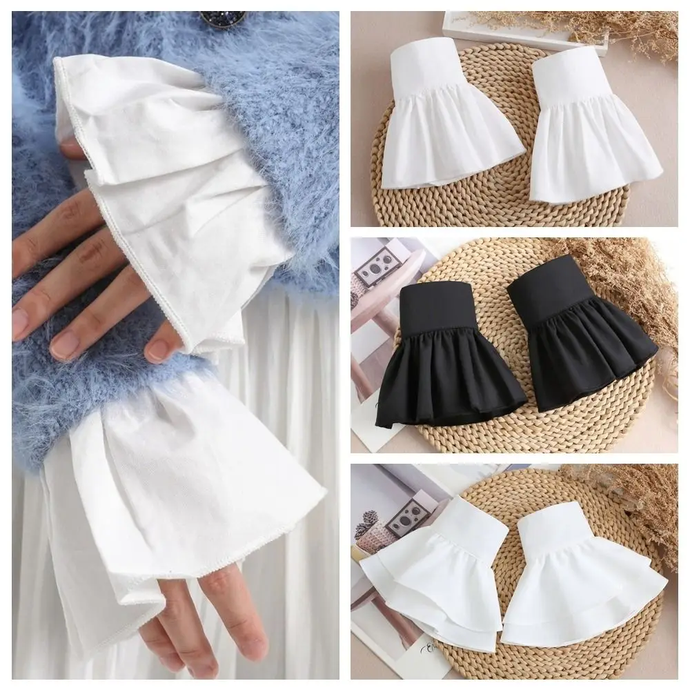 mangas-falsas-plissadas-com-babados-punhos-destacaveis-de-chiffon-mangas-falsas-alargadas-decoracao-de-vestuario-punhos-de-pulso-estilo-lolita