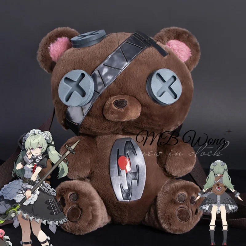 Gioco Zenless Zone Zero Corin Wickes Borsa Cosplay Orso Zaino 40 cm Altezza Zaino Prop Gioco di ruolo Carnevale di Halloween Donna Uomo