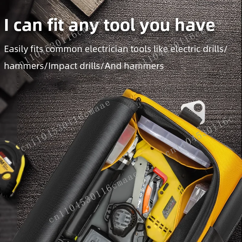 Heavy-duty Waterproof Electrician Tool Kit with Hard Base Storage