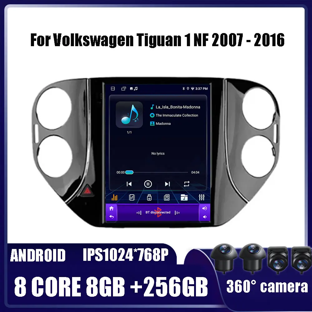 

9,7 "4G Android OS для Volkswagen Tiguan 1 NF 2007 - 2016 автомобильная система Радио Видео мультимедийная навигация Беспроводной GPS Carplay DSP