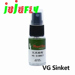 jujufly 20ml bottle fly fishing VG sinket liquid water hydrolyzable wet fly&streamer fly fishing aid-sinking chemical additives