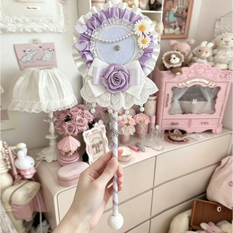 New Sweet Bow Bar Magic Wand Gu Mei Props Support Clock in Stick Walking Stick Can Put Bar Millet Finished Product