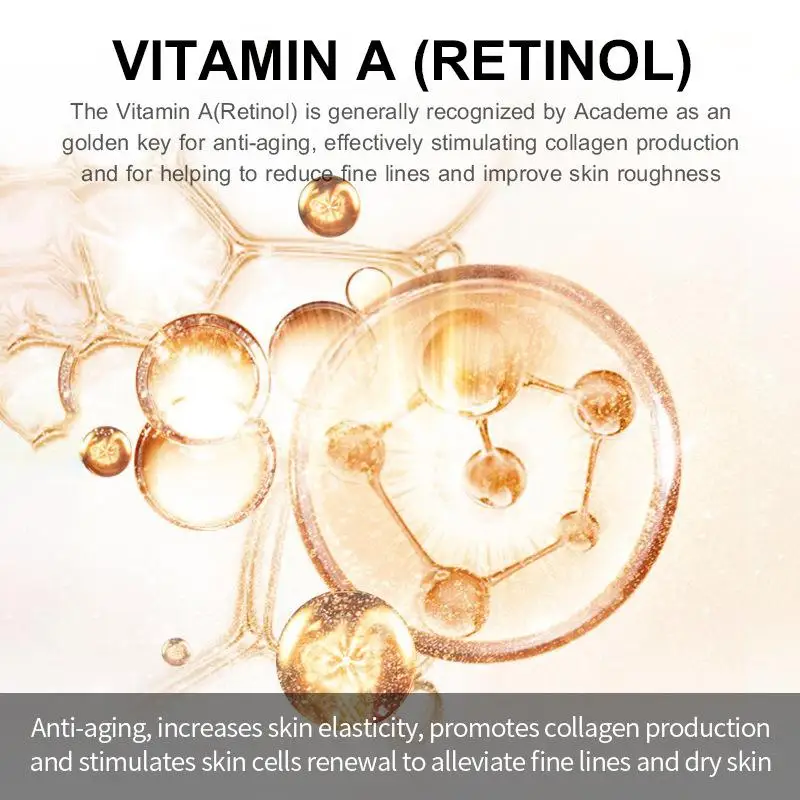 Actieve Retinol Gezichtscrème Anti Rimpel Gezichtscrème Collageen Hyaluronzuur Krimpen Poriën Verstevigende Crème Verbeteren