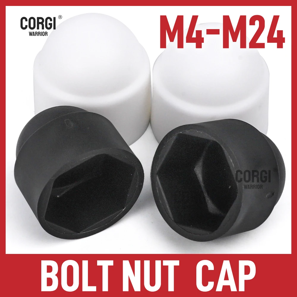 Coperchio di protezione tappi di protezione dado esagonale dado a cupola M4 M5 M6 M8 M10 M12 M14 M16 M18 M20 M22 M24 tappi di protezione bullone nero bianco