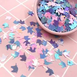 20 g/lotto Del Fumetto Unicorno Allentato Paillettes per Artigianato Paillettes FAI DA TE Sequin Craft Glitter Coriandoli Unghie artistiche Accessori Per il Cucito 11 millimetri