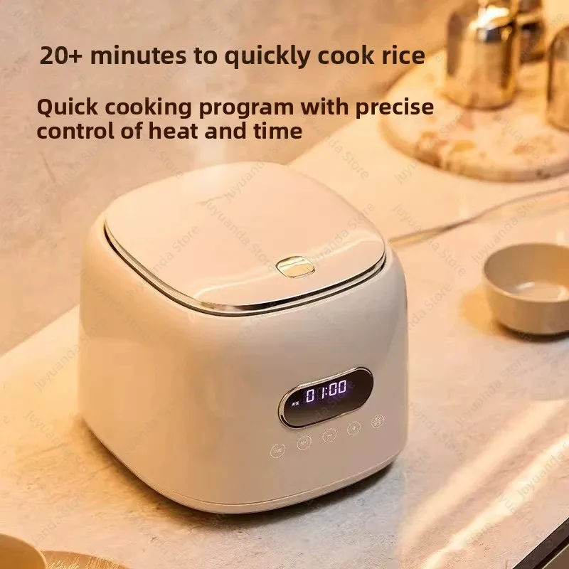 Low Sugar 2.5 Liters Rice Cooker Stainless Steel 0 Coating 3-4 People Household Multi-functional Rice Soup Separation Rice Cooke