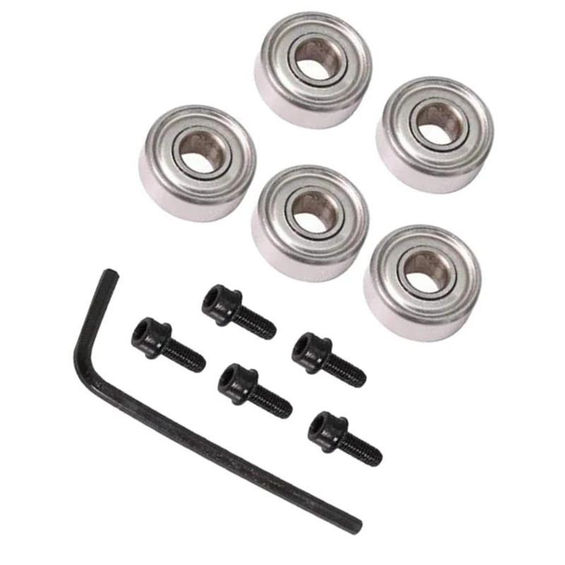 Kit de acessórios de rolamento de esferas interno 4.76mm exterior 12.7mm conjunto de rolamentos de cabeça de cortador de bits de roteador de rolamento quente