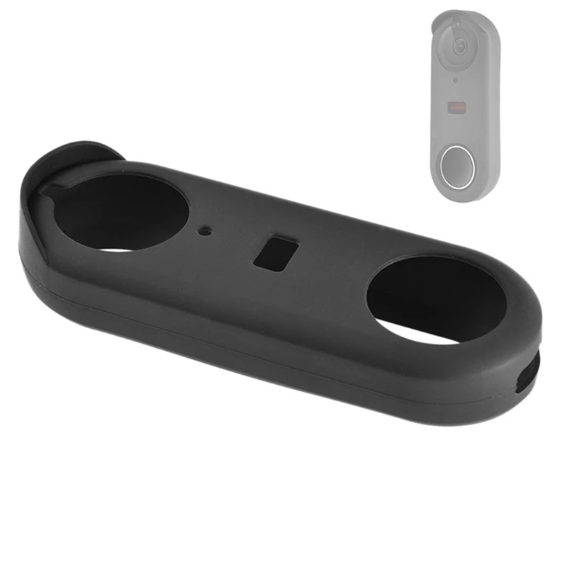 2X funda de silicona diseñada para Google Nest Hello Doorbell Cover (negro)-protección completa Compatible con visión nocturna