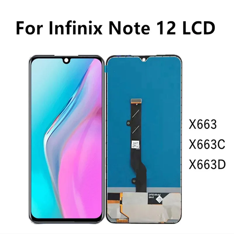 

For Infinix Note 12 X663 LCD Display Touch Screen Digitizer For Infinix Note12 X663C X663D LCD Display