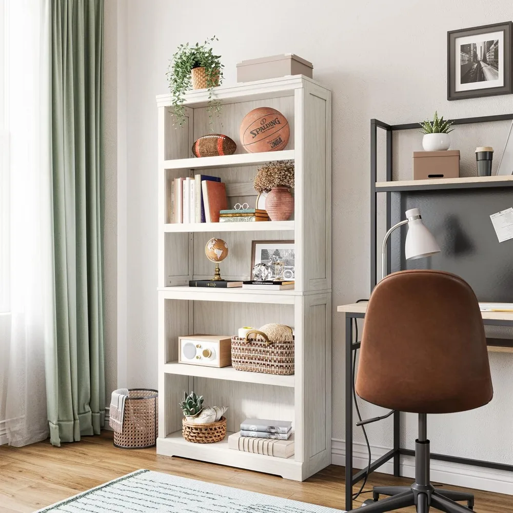 

5-Shelf Bookcase, Bookshelves Floor Standing Display Storage Shelves 68 in Tall Bookcase Home Decor Furniture