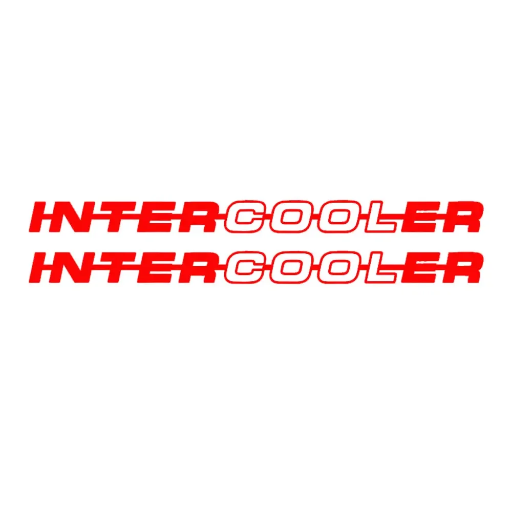 Intercooler Truck Cab Window Vinyl Decal, Waterproof Graphic Sticker for Heavy Lorry Exterior Tuning Decor